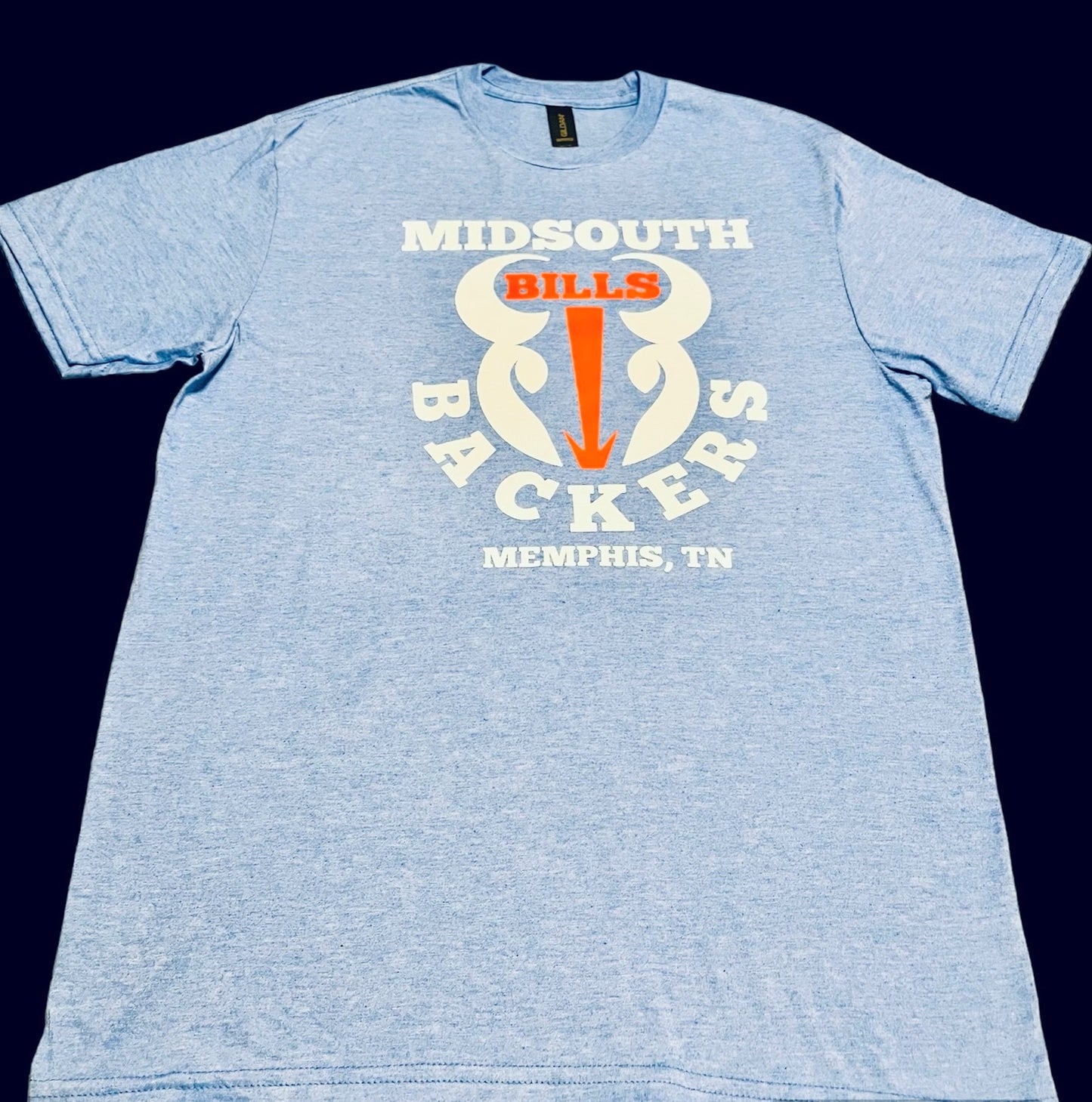 Short sleeve Midsouth Bills Backer (Memphis, TN) T-shirt -Red or Blue
