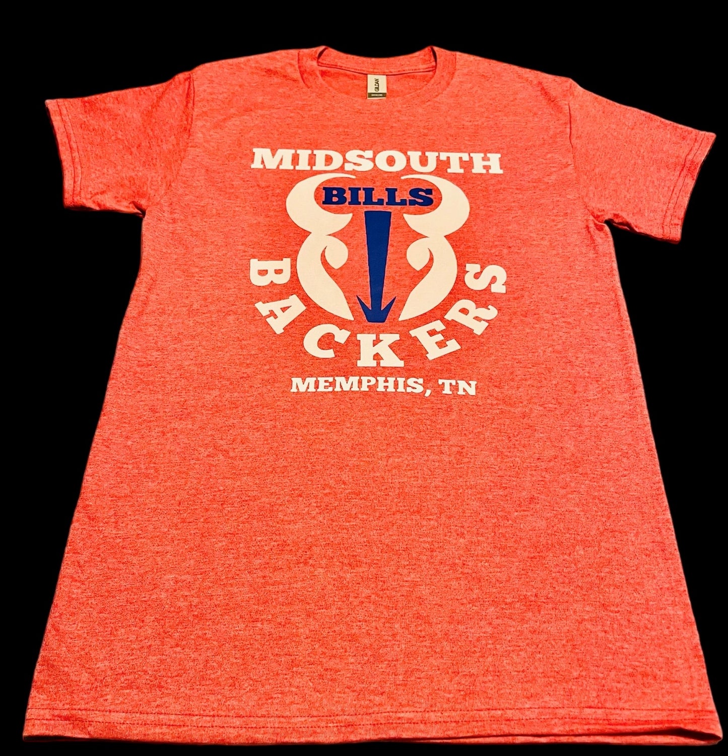 Short sleeve Midsouth Bills Backer (Memphis, TN) T-shirt -Red or Blue